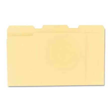 Universal Universal File Folders, 1/3 Cut Assorted, One-Ply Top Tab, Letter, Manila, 100/Box UNV12113***